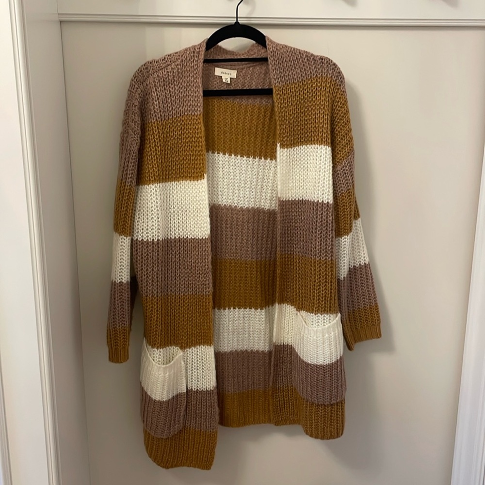 Debut color block cardigan